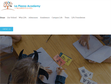 Tablet Screenshot of lapiazzaacademy.com